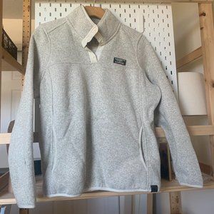 LL Bean Sweater Fleece Pullover Medium